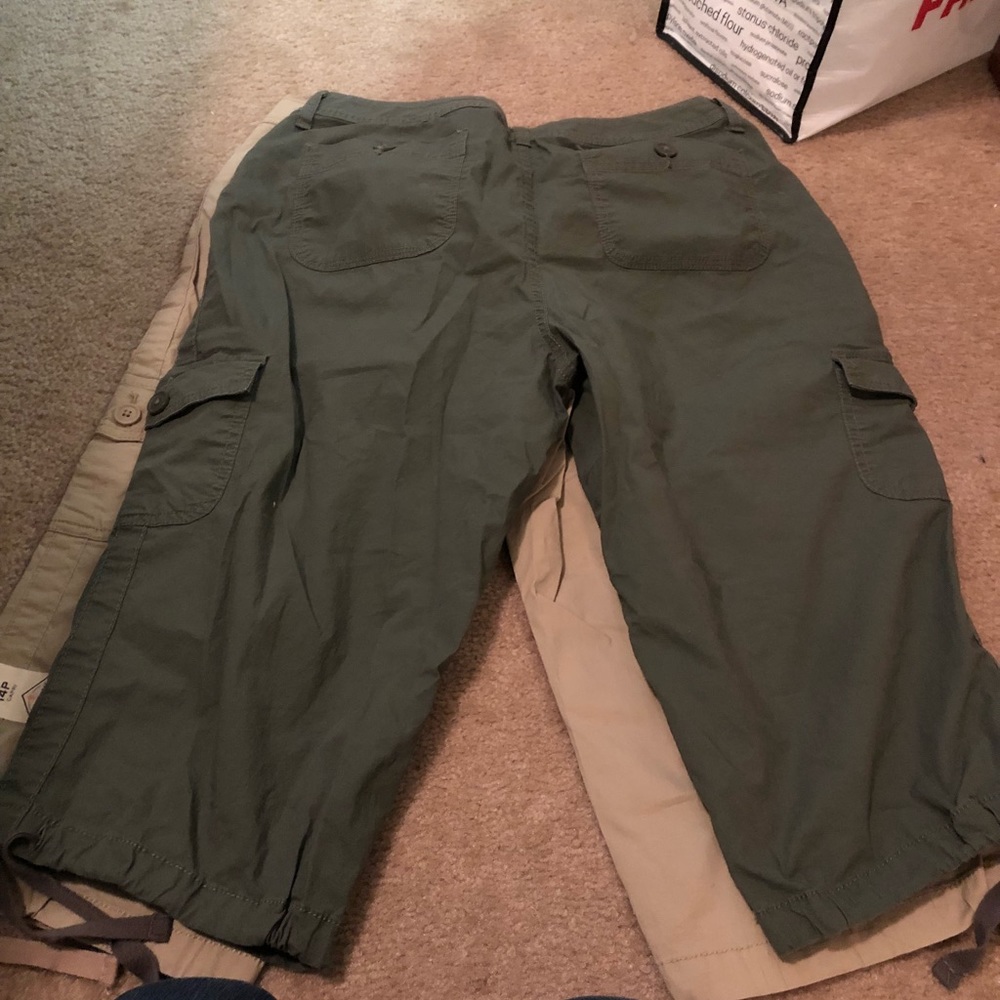 Cozy cool summer cropped utility pants